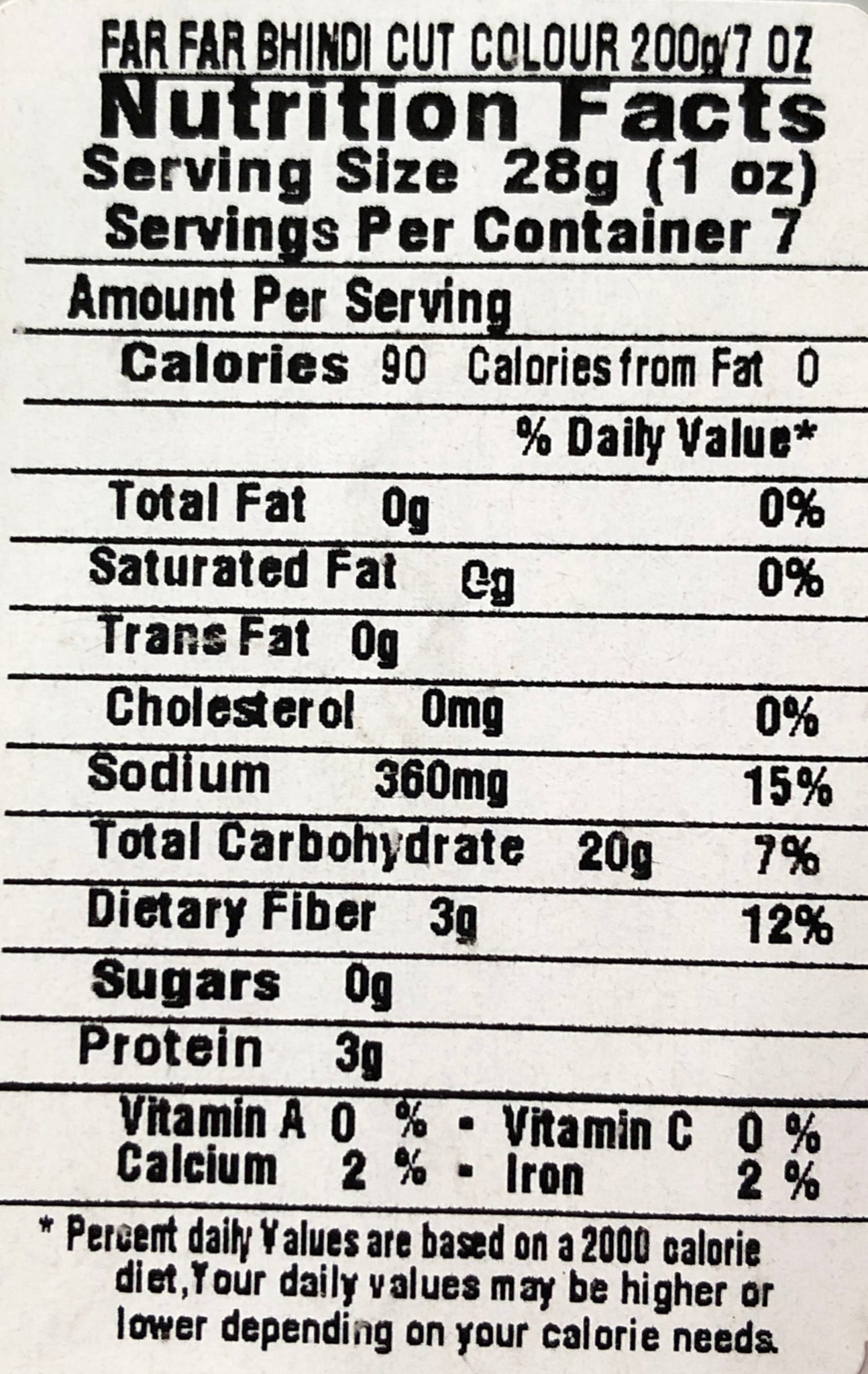 Far Far Bhindi Cut Color