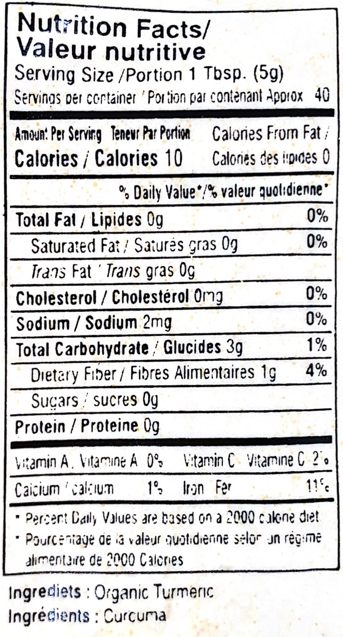 Organic Turmeric Powder