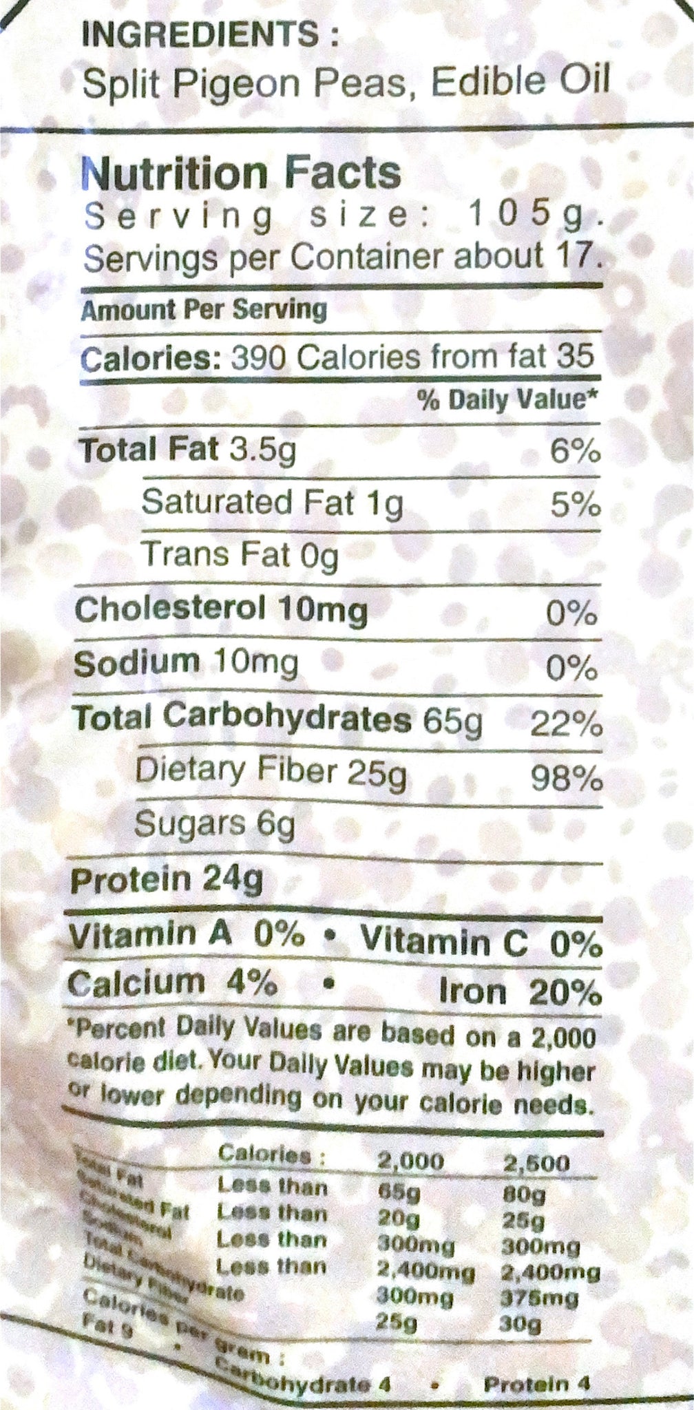 Toor Dal Oily