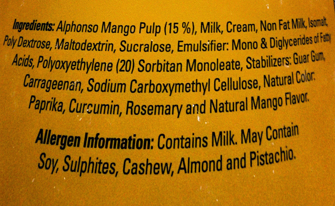Alphonso Mango Ice Cream