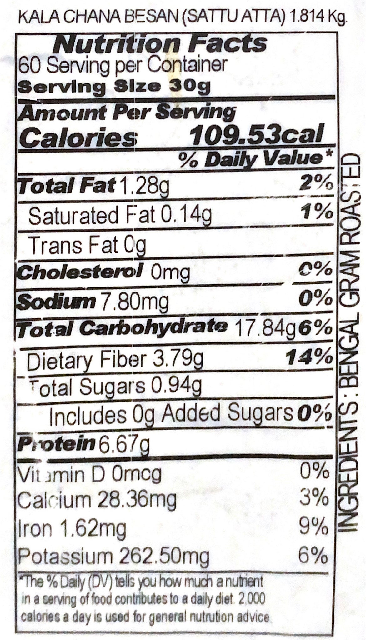 Kala Chana Besan (Sattu Atta)