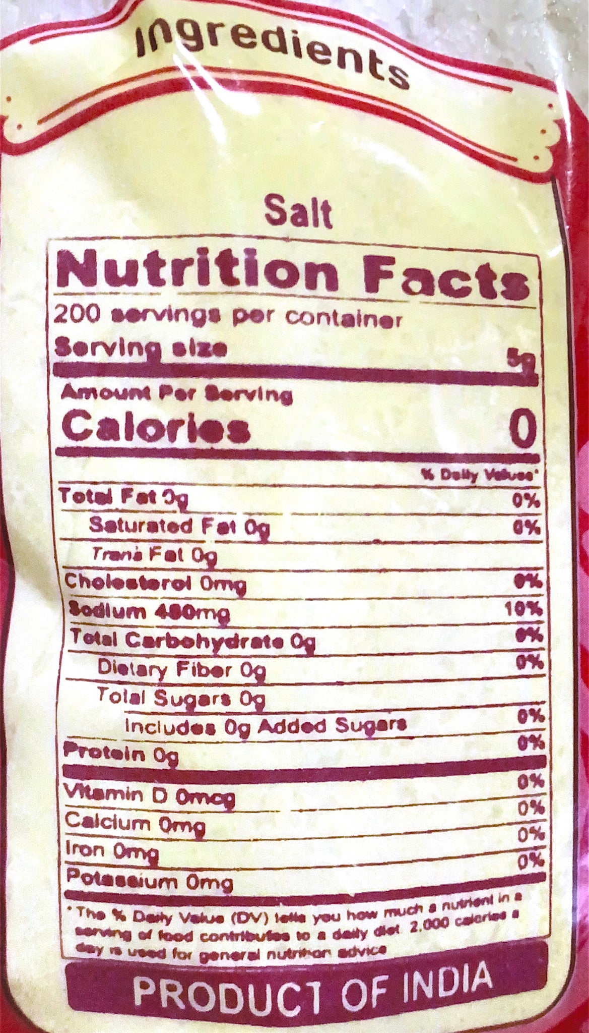 Sea Salt (Desi Namak)