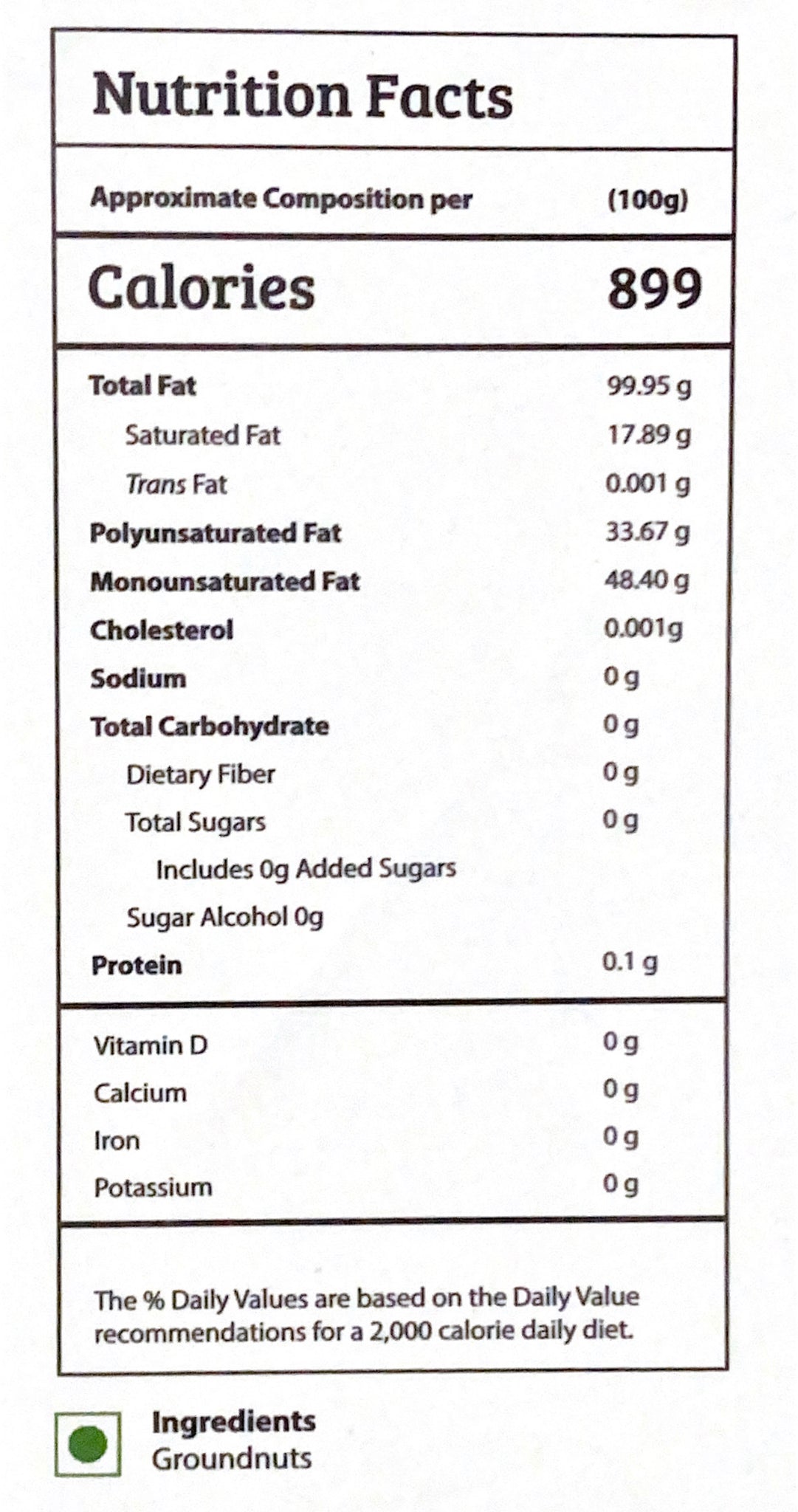 Groundnut Oil