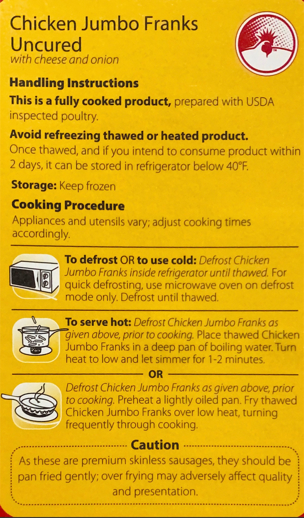 Deline Chicken Jumbo Franks