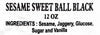 Sesame Sweet Ball Black