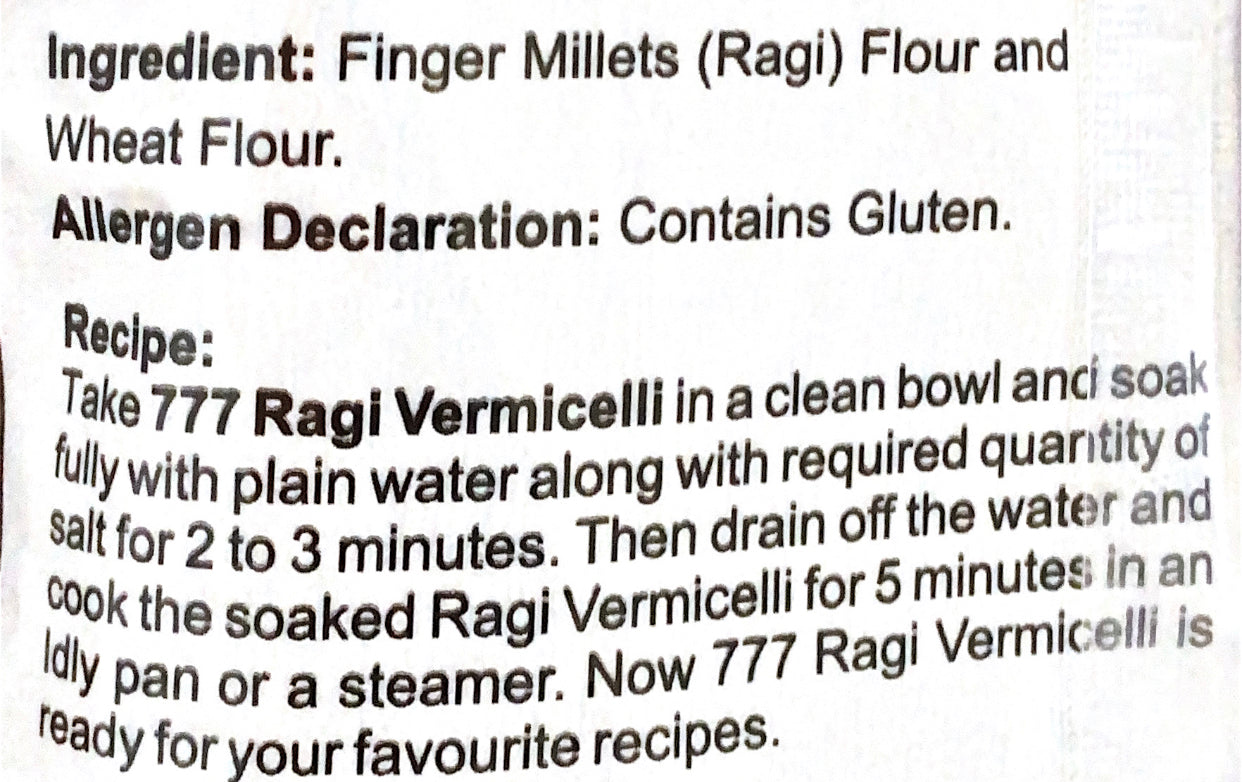 Ragi Vermicelli
