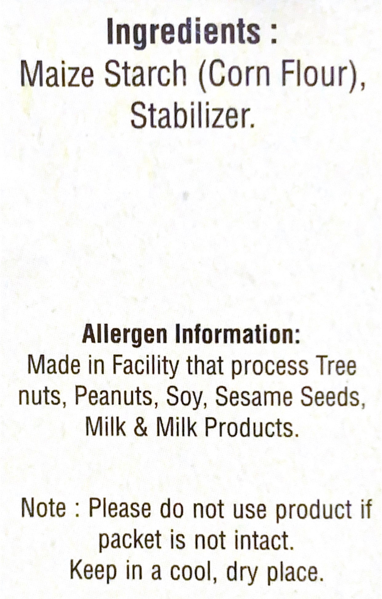 Plain Custard Powder