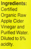 Organic Apple Cider Vinegar (Raw Unfiltered)