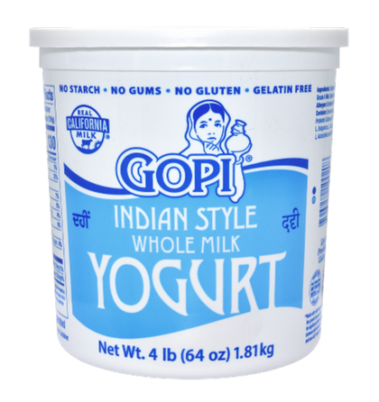 Indian Style Whole Milk Yogurt