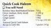 Quick Cook Haleem