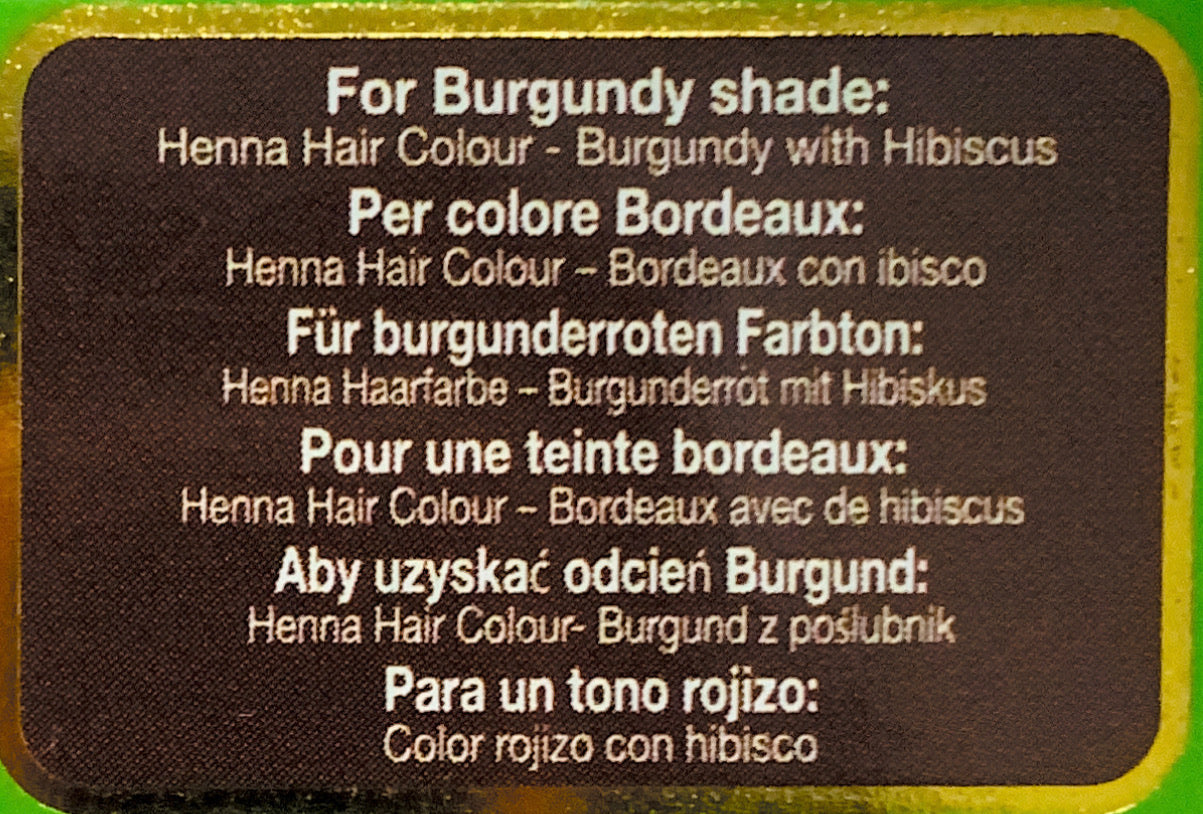 Vatika Burgundy Henna Hair Colour