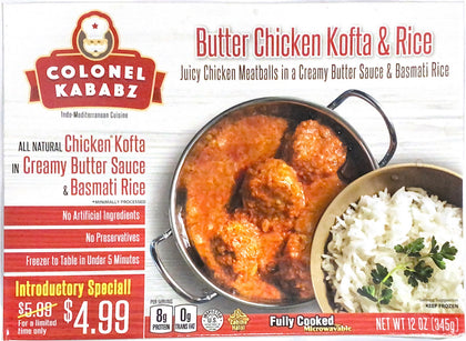 Butter Chicken Kofta and Rice