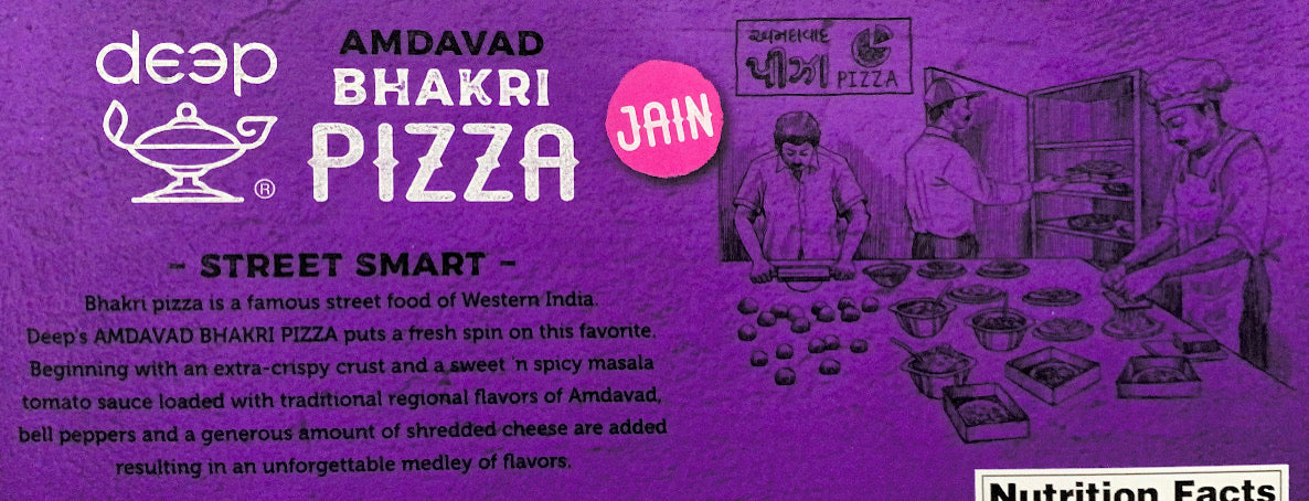 Jain Amdavad Bhakri Pizza