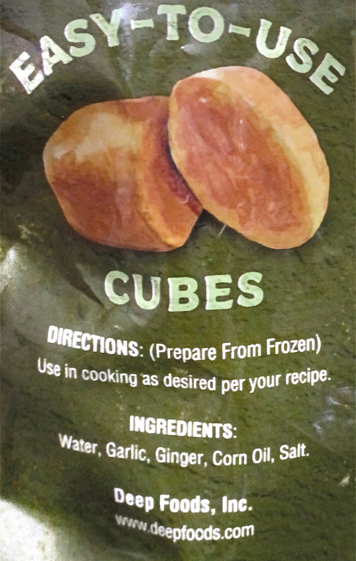 Ginger Garlic Cubes