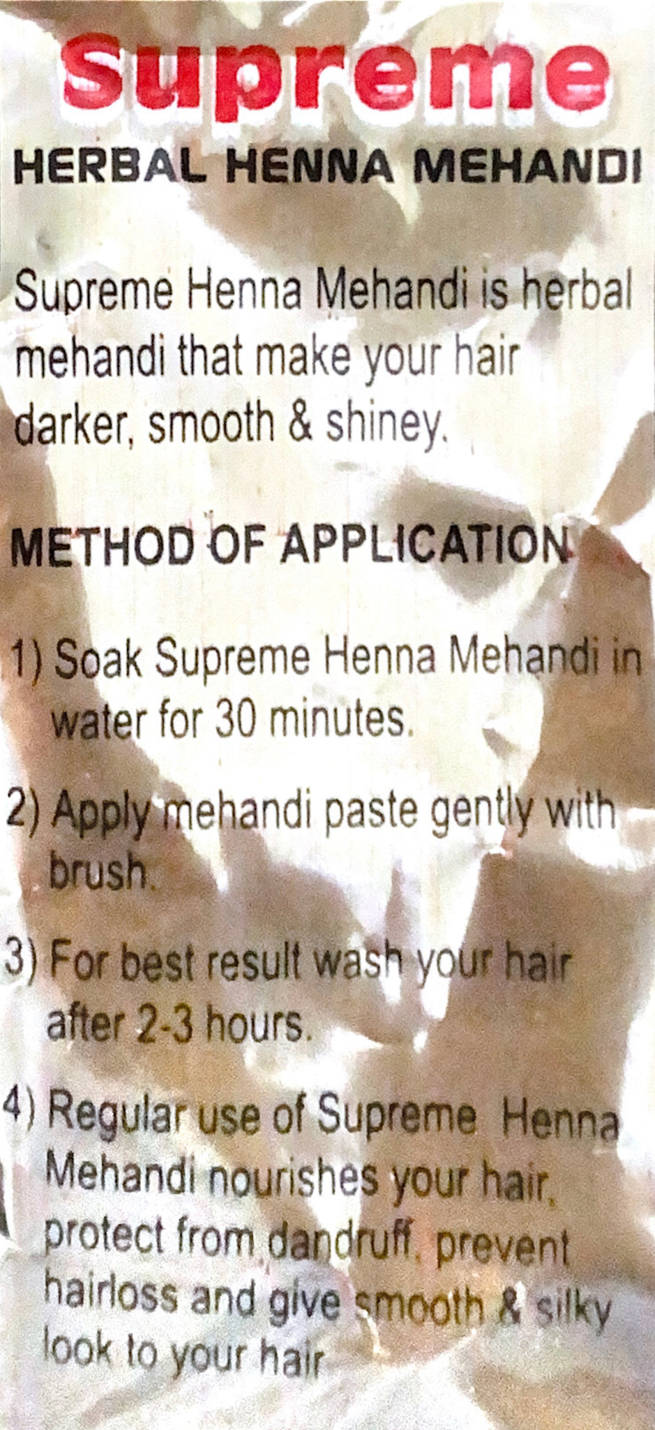 Herbal Henna Mehandi (Black)
