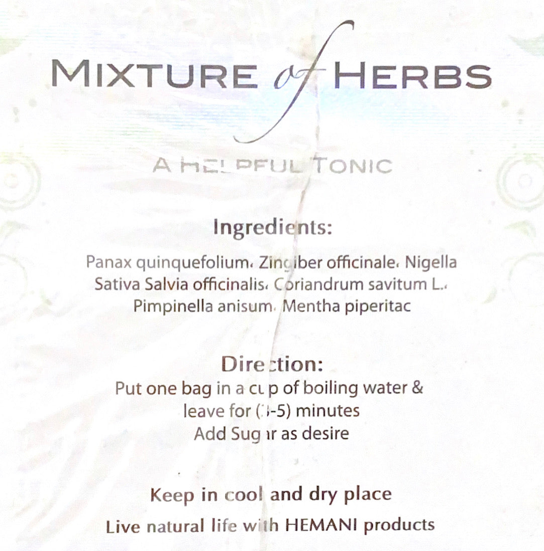Mixture of Herbs - A Helpful Tonic